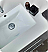 Fresca Lucera 36" Gray Wall Hung Undermount Sink Modern Bathroom Vanity with Medicine Cabinet - Right Version