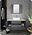 Fresca Lucera 42" Gray Wall Hung Vessel Sink Modern Bathroom Vanity with Medicine Cabinet
