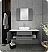 Fresca Lucera 48" Gray Wall Hung Vessel Sink Modern Bathroom Vanity with Medicine Cabinet