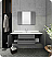Fresca Lucera 48" Gray Wall Hung Undermount Sink Modern Bathroom Vanity with Medicine Cabinet