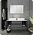 Fresca Lucera 48" Gray Wall Hung Double Vessel Sink Modern Bathroom Vanity with Medicine Cabinet