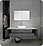 Fresca Lucera 60" Gray Wall Hung Single Vessel Sink Modern Bathroom Vanity with Medicine Cabinet