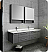 Fresca Lucera 60" Gray Wall Hung Double Undermount Sink Modern Bathroom Vanity with Medicine Cabinets
