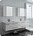 Fresca Lucera 72" White Wall Hung Double Undermount Sink Modern Bathroom Vanity with Medicine Cabinets