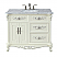 Antique Style 42" Collection White Bathroom Vanity front