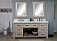 72" Rustic Solid Fir Double Sink Vanity with Rectangular Sink and Carrara White Marble Top Beveled Edge - No Faucet