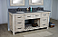 72" Rustic Solid Fir Double Sink Vanity with Limestone Top - No Faucet