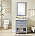 30" Single Sink Bathroom Vanity in Grey Finish with Ceramic Top - No Faucet