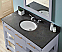48" Single Sink Bathroom Vanity in Grey Finish with Limestone Top - No Faucet