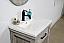 24" Rustic Solid Fir Single Sink Bathroom Vanity with Ceramic Top in Grey Driftwood Finish - No Faucet