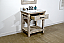 30" Rustic Solid Fir Single Sink Vanity with Carrara White Marble Top Options - No Faucet