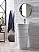 Quebec 17.5" Solid Surface Pedestal Sink, Bright White