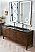 James Martin Linear Collection 72" Double Vanity, Mid Century Walnut Finish