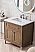 Chicago 30" White Washed Walnut Single Vanity with Top Options
