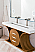 James Martin Oasis Collection 72" Double Vanity, Natural Zebrano Wood Finish