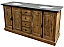 71" Handcrafted Reclaimed Pine Solid Wood Double Bath Vanity Natural Finish