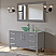 48" Single Sink Bathroom Vanity Set in Gray Finish with Polished Chrome Plumbing