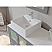 71" Double Sink Bathroom Vanity Set in Gray Cabinet Finish with Polished Chrome Plumbing