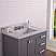 Daston 30 inch Gray Finish Single Sink Bathroom Vanity