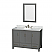 48" Single Bathroom Vanity in Dark Gray with Countertop, Sink, and Mirror Options