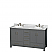 60" Double Bathroom Vanity in Dark Gray with Countertop, Sink, and Mirror Options