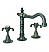 Widespread Lavatory Faucet with Cross Handles in Bronze Nickel