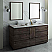 Fresca Formosa 72" Floor Standing Double Sink Modern Bathroom Vanity with Mirrors