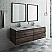 Fresca Formosa 60" Wall Hung Double Sink Modern Bathroom Vanity w/ Mirrors