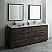 Fresca Formosa 84" Floor Standing Double Sink Modern Bathroom Vanity w/ Mirrors