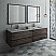 Fresca Formosa 72" Wall Hung Double Sink Modern Bathroom Vanity w/ Mirrors