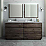 Fresca Formosa 72" Floor Standing Double Sink Modern Bathroom Vanity w/ Mirrors