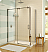 Fleurco Luxe Glide 57" In-Line Sliding Shower Door and Fixed Panel with Return Panel