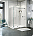Fleurco Kinetik 2-Sided In-Line 60 Shower Door and Fixed Panel with Return Panel (Closes Against Wall)