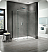 Fleurco Kinetik 2-Sided In-Line 72 Shower Door and Fixed Panel with Return Panel (Closes against Return Panel)