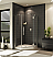 Fleurco Platinum Neo Angle Single Shower Door with Glass to Glass Hinges and Support Bar System