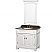 Andover 36" Single Bathroom Vanity in White, Undermount Oval Sink, and 28" Mirror with Countertop and Linen Tower Options