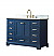 48" Single Sink Bathroom Vanity in Blue Finish with Carrara White Marble Top