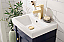 17" Single Sink Bathroom Vanity in 3 Color Options with Ceramic Top and White Ceramic Sink Pre-drilled with One Hole