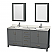 72" Double Bathroom Vanity with Color, Countertop, Mirror and Medicine Cabinet Options