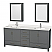80" Double Bathroom Vanity with Color, Countertop, Mirror and Medicine Cabinet Options