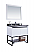 36" White Bathroom Vanity Cabinet with Countertop and Mirror Options