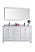 60" Double Sink White Bathroom Vanity Cabinet + Top and Color Options