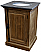 26" Reclaimed Pine Single Bathroom Vanity with Blue Stone Top Natural Finish