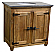36" Handcrafted Reclaimed Pine Solid Wood Single Bath Vanity Natural Finish