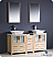 Fresca Torino 60" Oak Modern Double Bathroom Vanity
