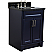 25" Single Sink Vanity in Blue Finish with Counter Top and Sink Options