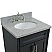 25" Single Sink Vanity in Dark Gray Finish with Counter Top and Sink Options