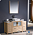 Fresca Torino 54" Light Oak Modern Bathroom Vanity