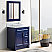 31" Single Sink Vanity in Blue Finish with Countertop and Sink Options