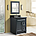 31" Single Sink Vanity in Dark Gray Finish with Countertop and Sink Options